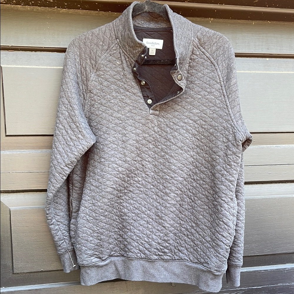 Goodfellow & Co Men's Taupe Quilted Pullover
